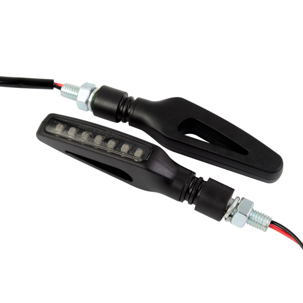 Bike It Bike it sequential led pulsar indicators with black body